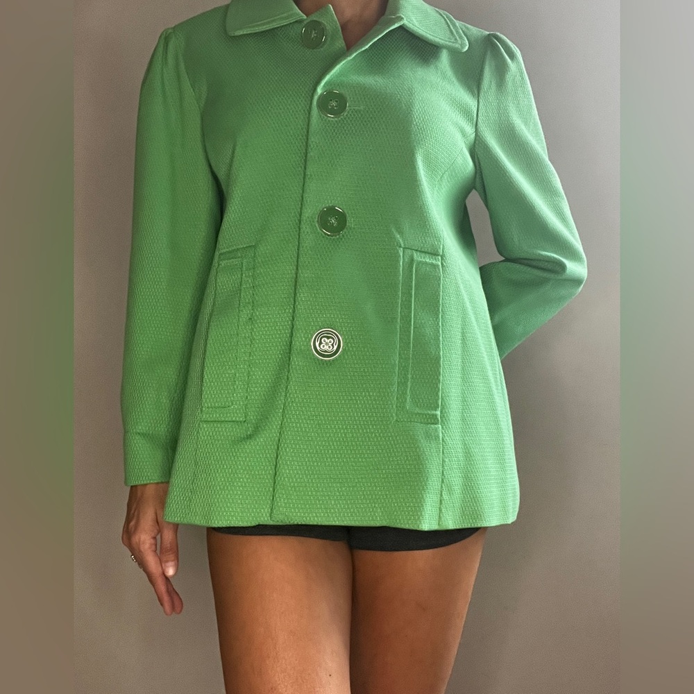 Dialogue green jacket- EUC- size xs